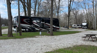 Back in 50 amp site at Grandpa's Farm Campground